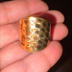 SETA Hammered Gold 925 Ring